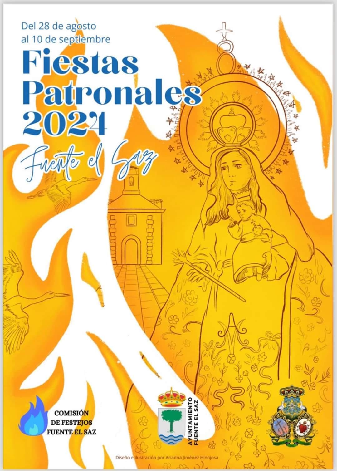 Fiestas patronales en honor a la Virgen de la Cigüeñuela y el Santísimo Cristo de la Misericordia 2024 Fuente el Saz de Jarama